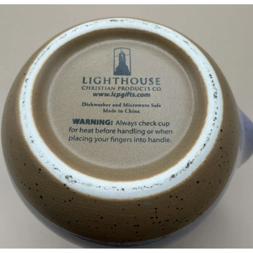 Lighthouse Christian Products Handwarmer Mug Speckled Lavender, PRAY Mark 11:24 - Picture 7 of 9